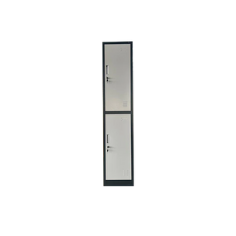 2-door steel locker with shelves, mirrors, rods, air vents, and aluminum handles – Qatar

