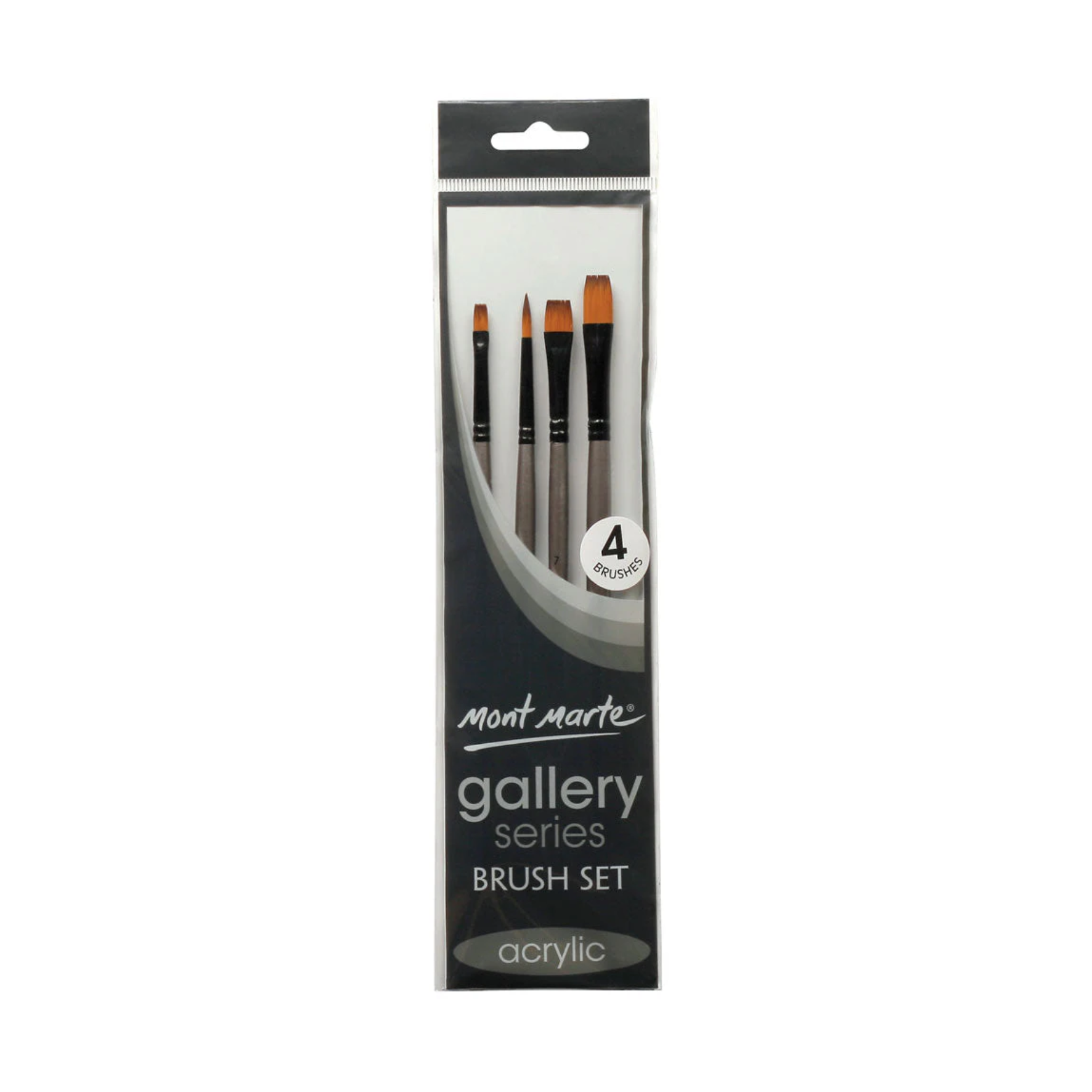 Gallery Series Brush Set Acrylic 4pc
