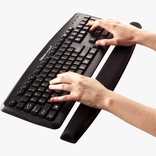 Fellowes Memory Foam Keyboard Wrist Support Black