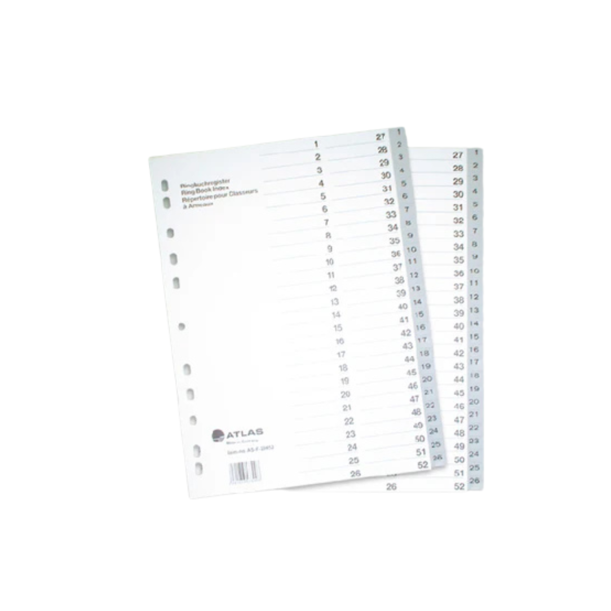 Atlas AS-F29452 index dividers – best stationery in Qatar