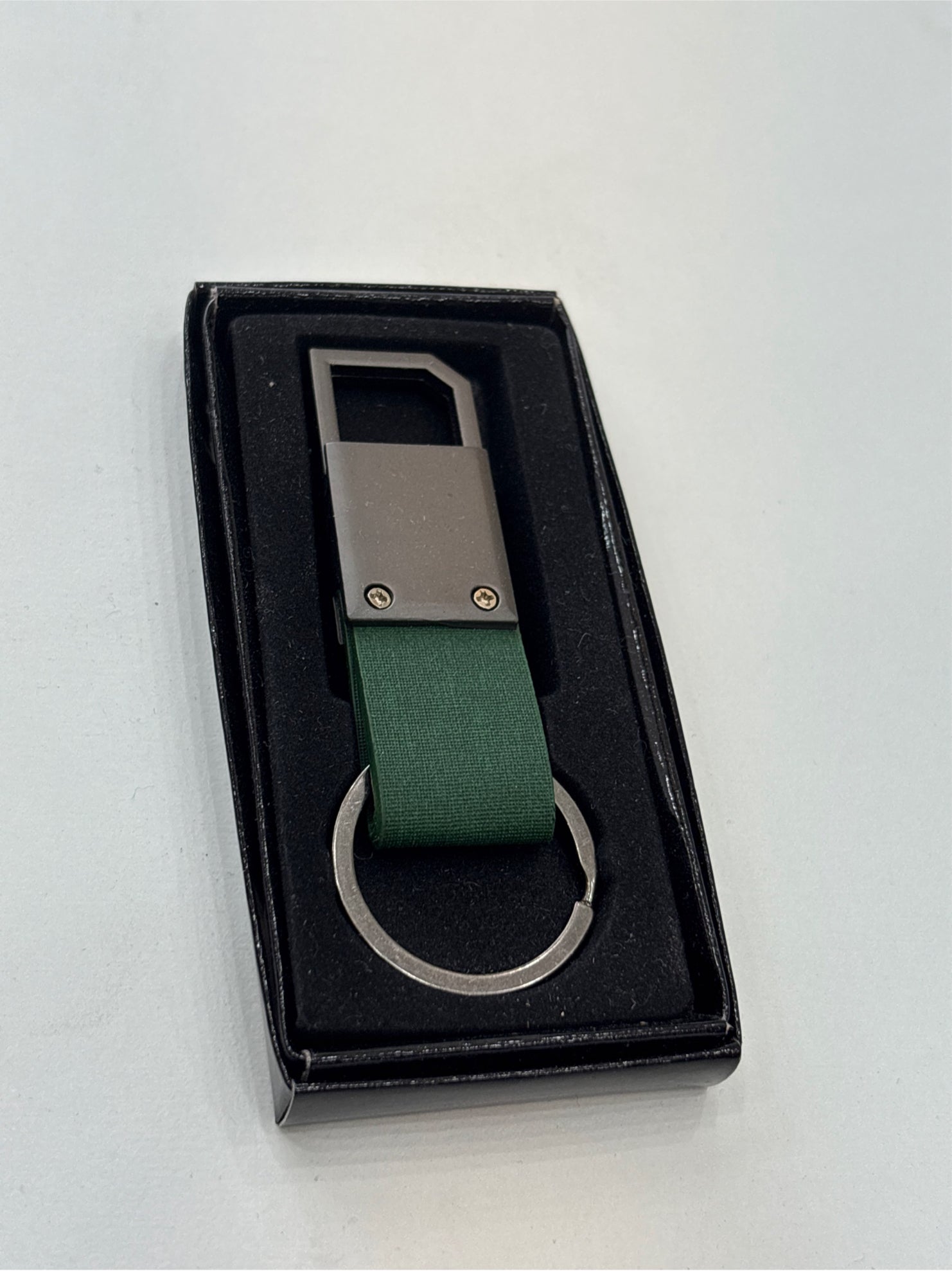 RPET Keychain with Hook Green (11530 GN) – Custom Logo Printing | Raifa Print Qatar
