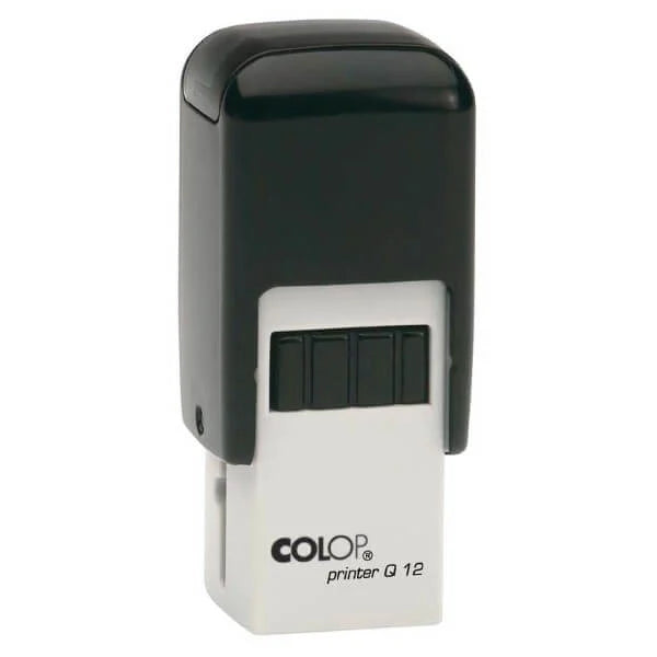 Stamp Printer Q 12 – Custom Self‑Inking Mini Square Stamp (12×12 mm) | Raifa Print Qatar