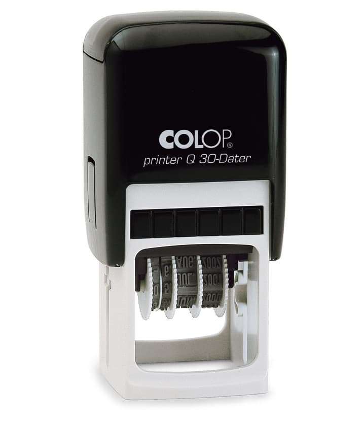 Stamp Printer Q 30‑Dater – Custom Self‑Inking Date Stamp (31×31 mm)