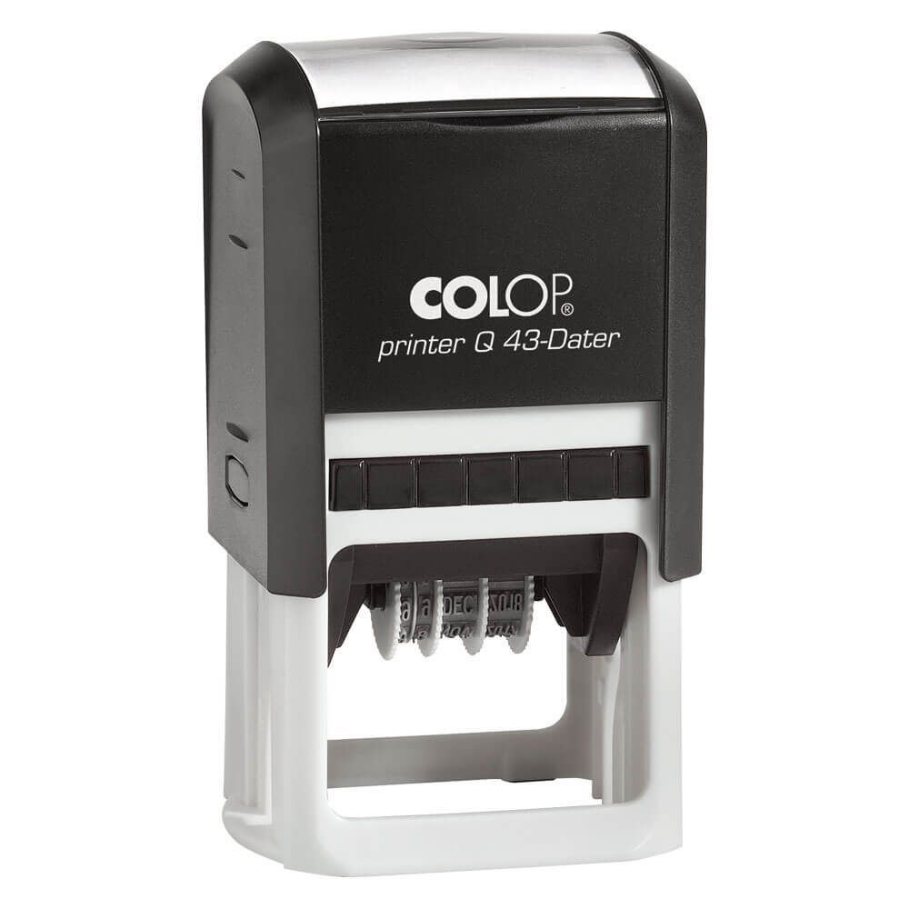 Stamp Printer Q 43‑Dater – Custom Self‑Inking Date Stamp (43×43 mm)