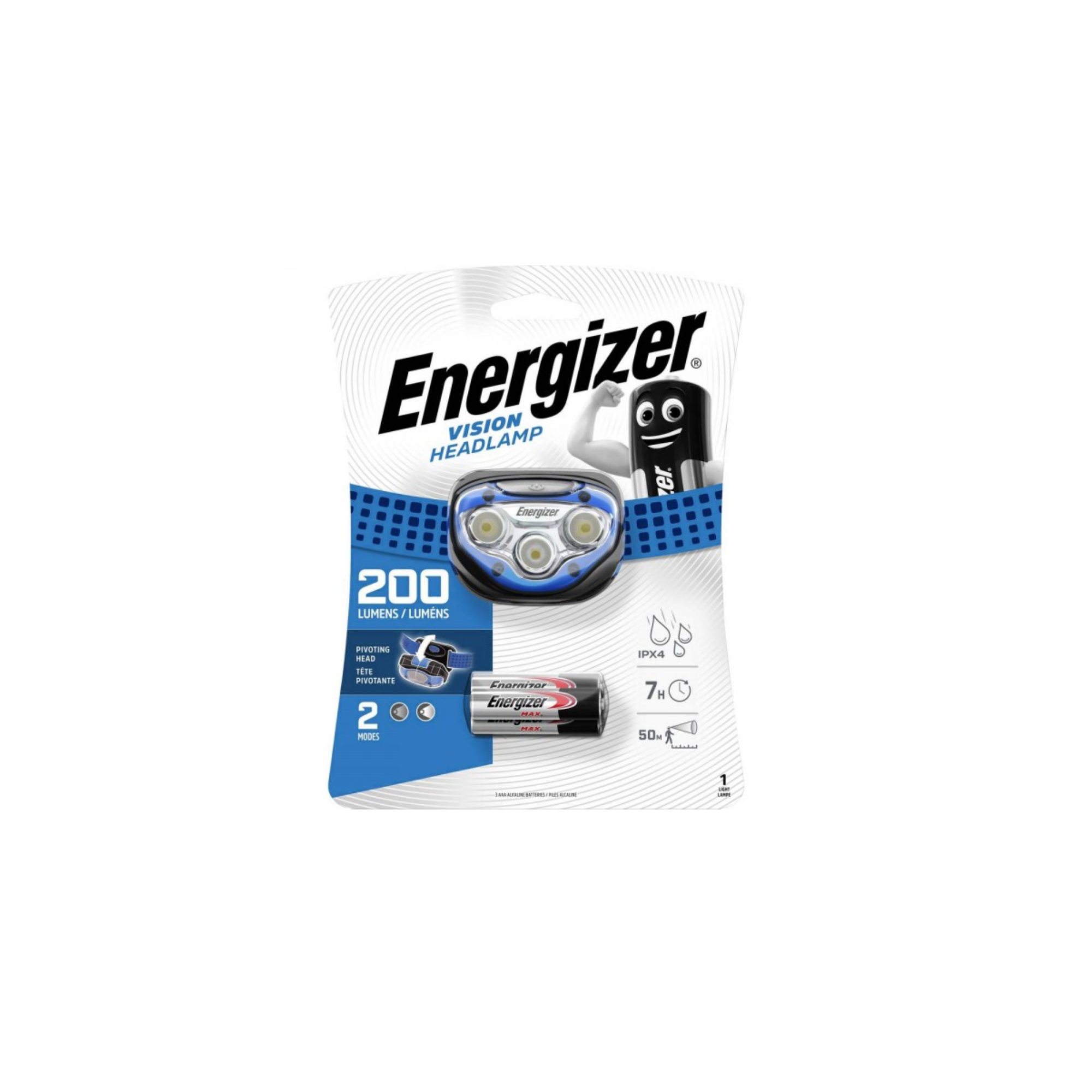 Energizer Vision Headlight 200L LED Headlamp HDA323