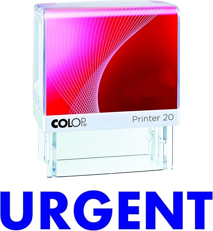 Urgent Colop Self Inking  Blue 14 X 38 MM