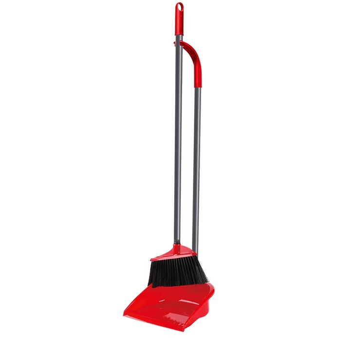 Vileda long handle dustpan & broom V-0133