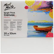 Single Thick Canvas Signature 20 x 20cm (7.9 x 7.9in)