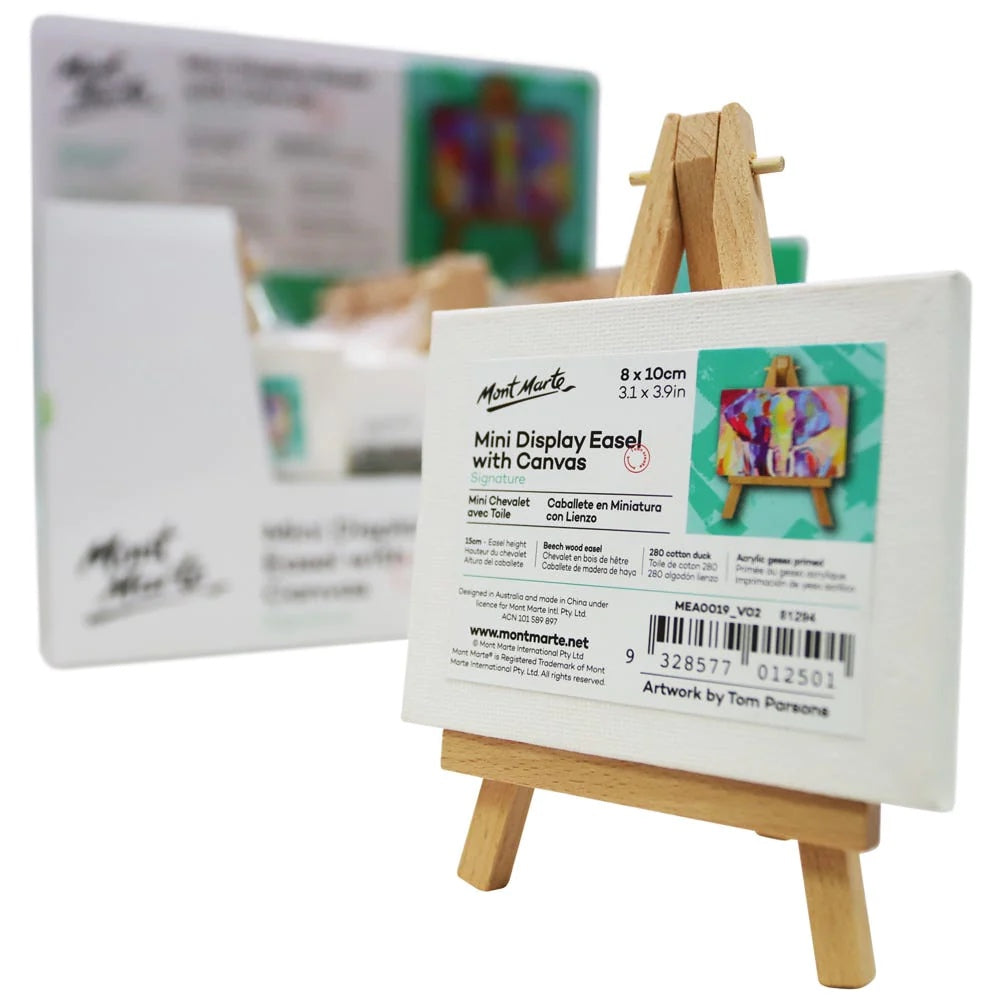 Mini Display Easel with Canvas Signature 8 x 10cm (3.1 x 3.9in)