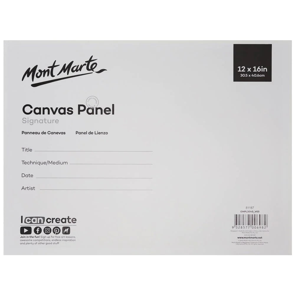 Canvas Panel Signature 1pc 30.5 x 40.6cm (12 x 16in)