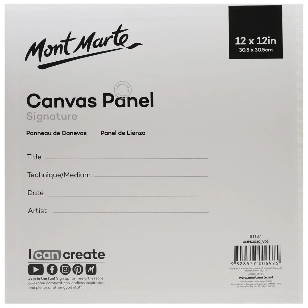 Canvas Panels Signature 2pc 30.5 x 30.5cm (12 x 12in)