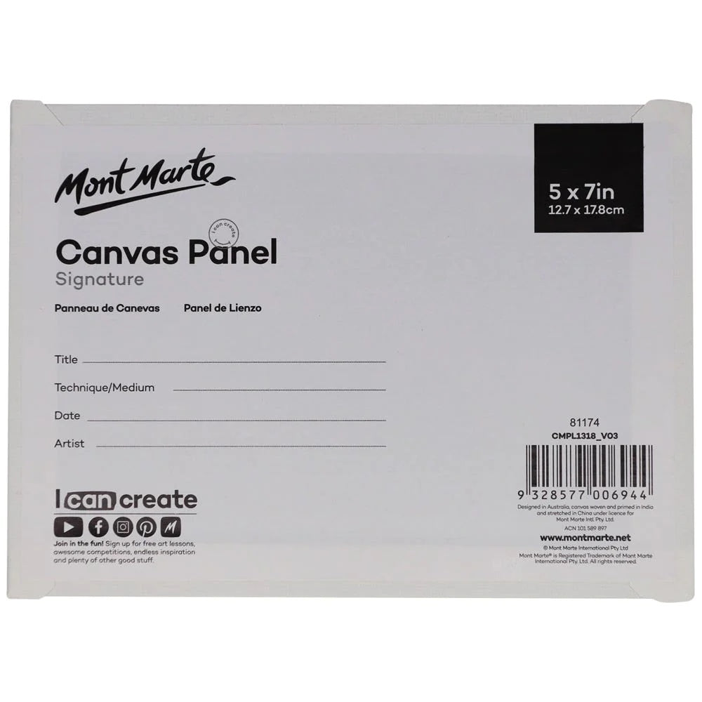 Canvas Panels Signature 3pc 12.7 x 17.8cm (5 x 7in)