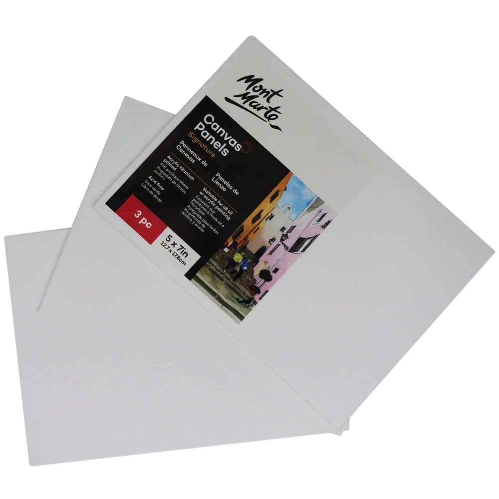 Canvas Panels Signature 3pc 12.7 x 17.8cm (5 x 7in)
