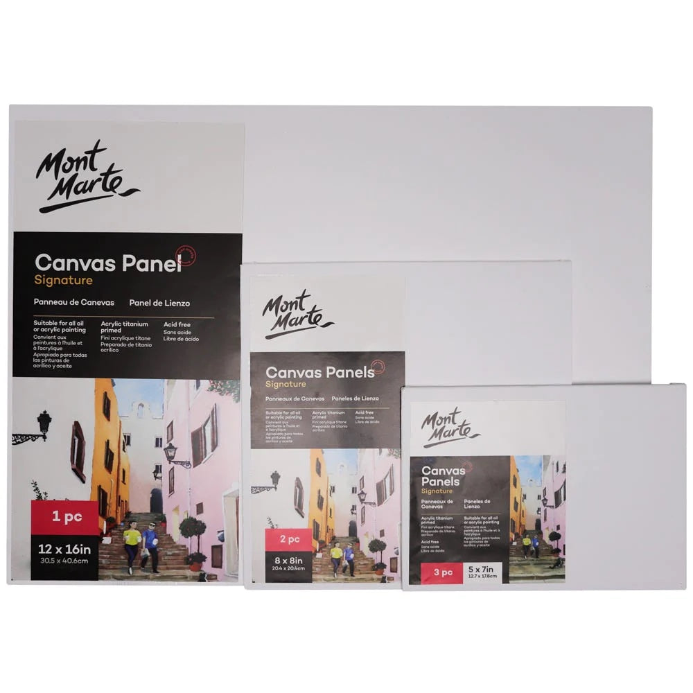 Canvas Panels Signature 3pc 12.7 x 17.8cm (5 x 7in)
