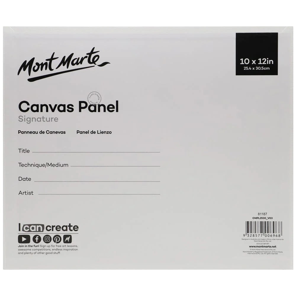 Canvas Panels Signature 2pc 25.4 x 30.5cm (10 x 12in)