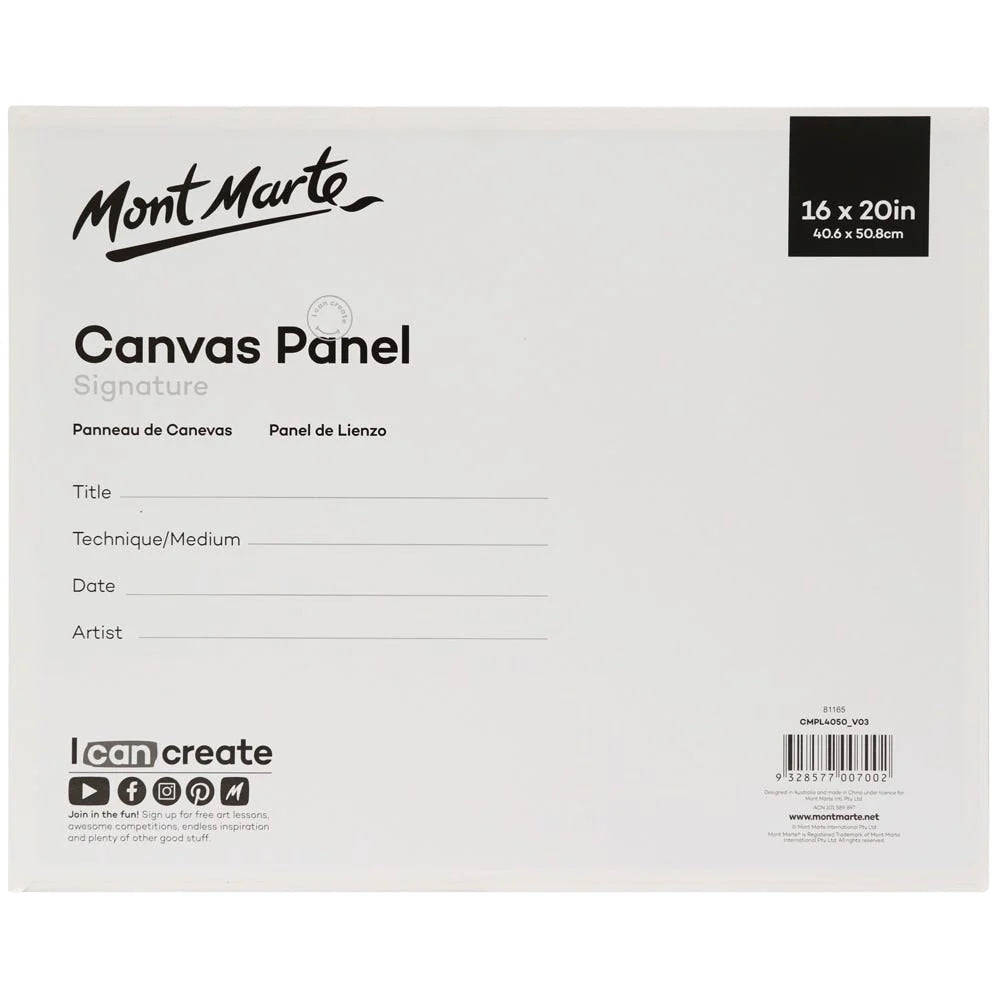 Canvas Panel Signature 1pc 40.6 x 50.8cm (16 x 20in)
