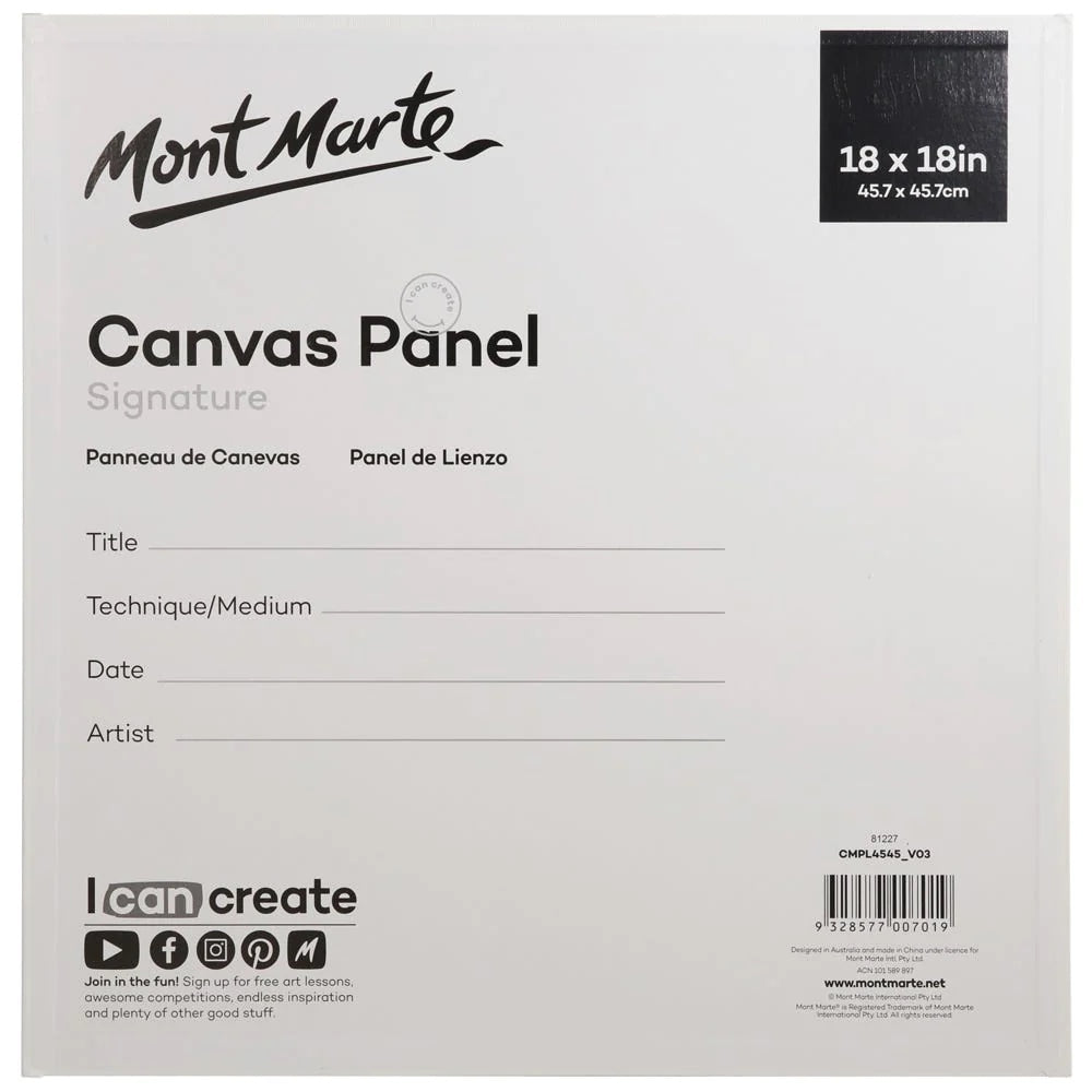 Canvas Panel Signature 1pc 45.7 x 45.7cm (18 x 18in)