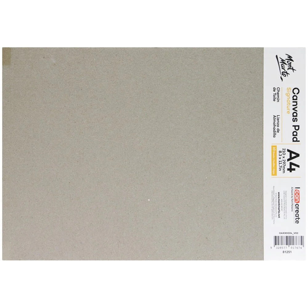 Canvas Pad Signature 10 Sheet A4 (8.3 x 11.7in)