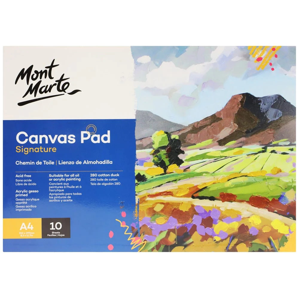 Canvas Pad Signature 10 Sheet A4 (8.3 x 11.7in)