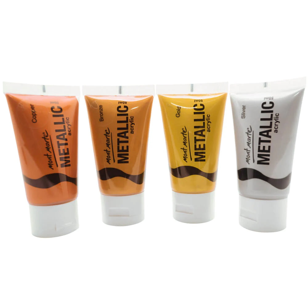 Mont Marte Metallic Acrylic 4pc