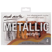 Mont Marte Metallic Acrylic 4pc