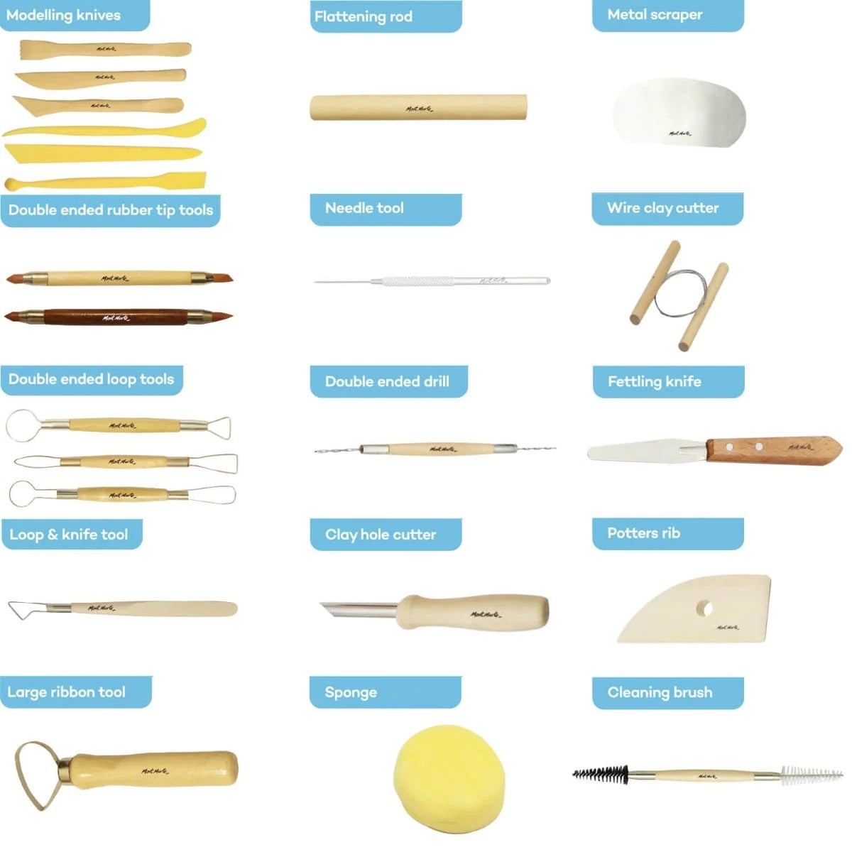 Pottery Tool Set Signature 23pc