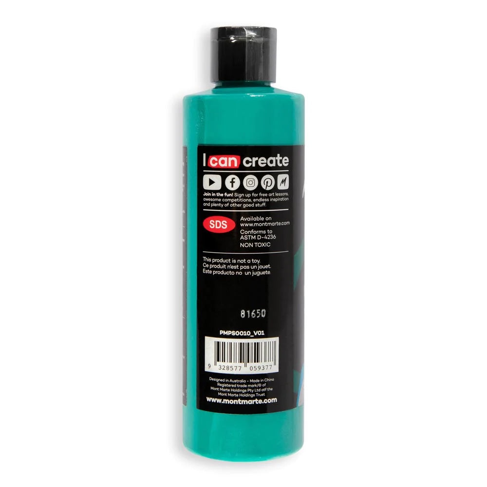 SuperCell Pouring Paint Premium 240ml (8.1 US fl.oz) - Teal
