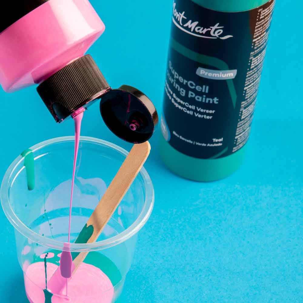 SuperCell Pouring Paint Premium 240ml (8.1 US fl.oz) - Teal