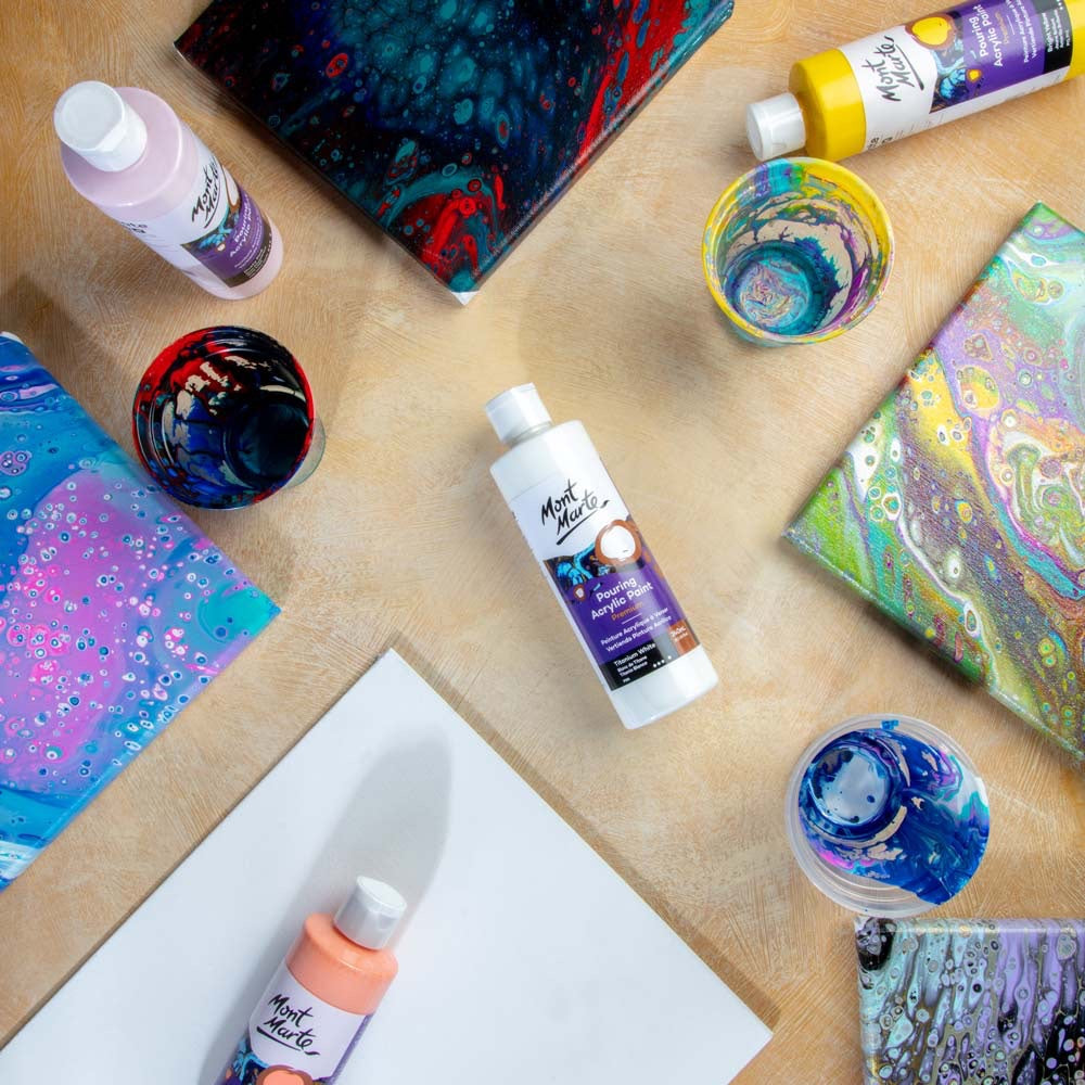 Pouring Acrylic Paint Premium 240ml (8.12 US fl.oz) - Titanium White