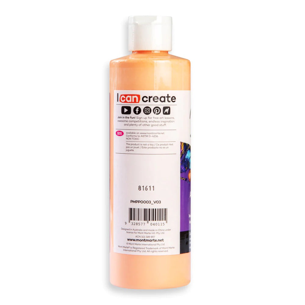 Pouring Acrylic Paint Premium 240ml (8.12 US fl.oz) - Coral