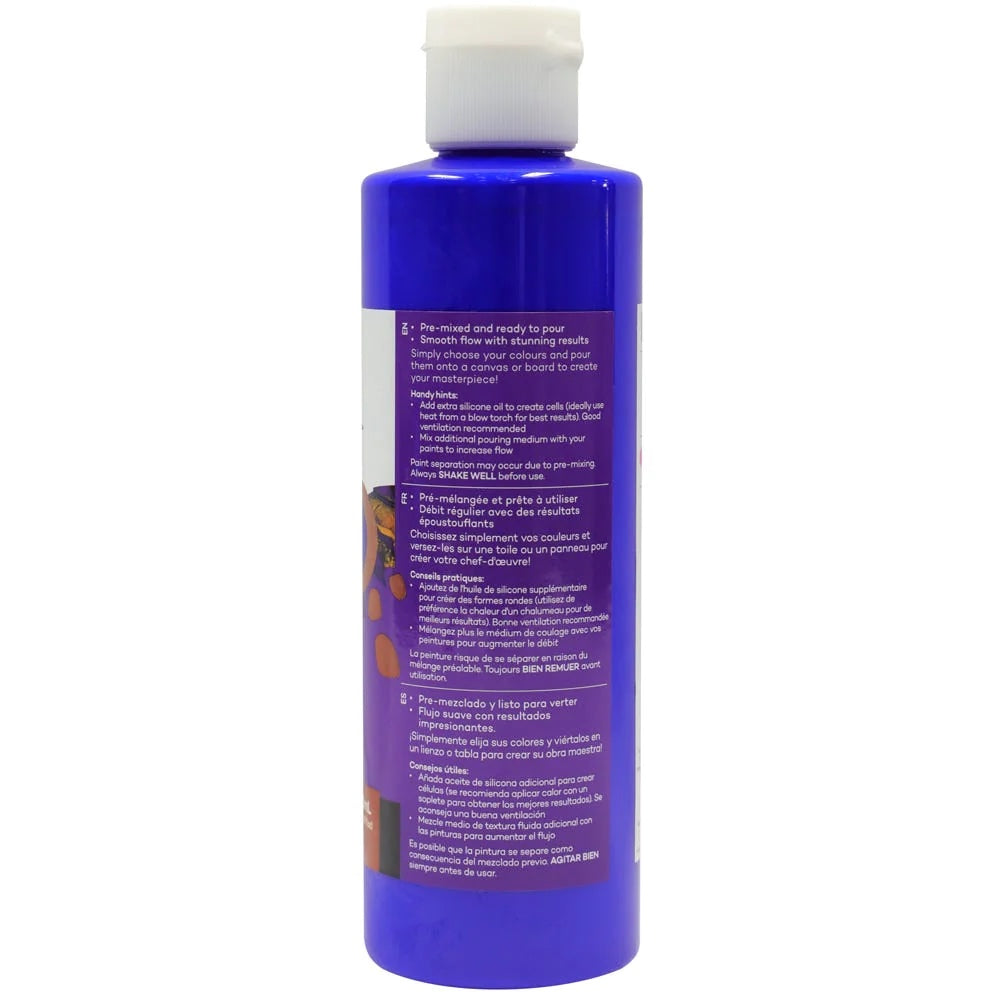 Pouring Acrylic Paint Premium 240ml (8.12 US fl.oz) - Ultramarine Blue