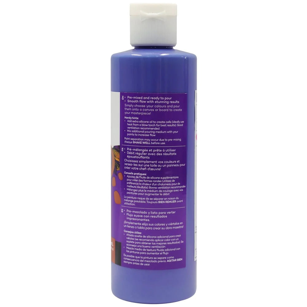 Pouring Acrylic Paint Premium 240ml (8.12 US fl.oz) - Dark Purple