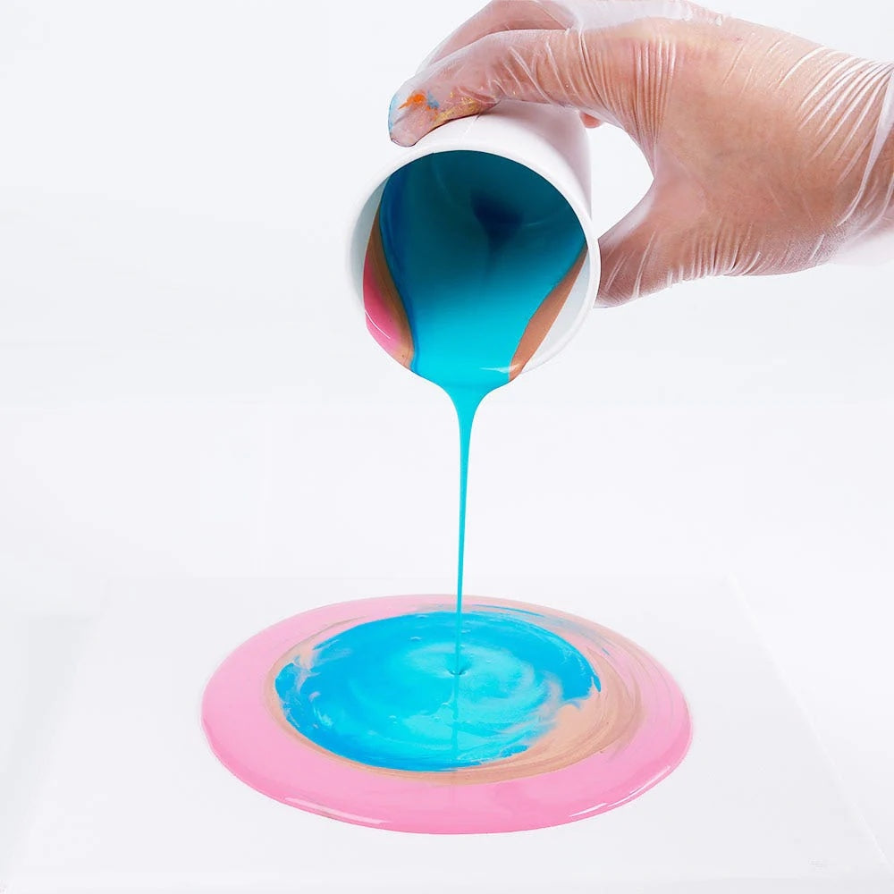 Pouring Acrylic Paint Set Premium 4pc x 60ml (2 US fl.oz) - Flamingo