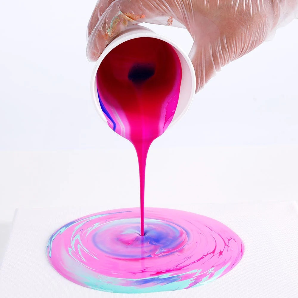 Pouring Acrylic Paint Set Premium 4pc x 60ml (2 US fl.oz) - Aurora