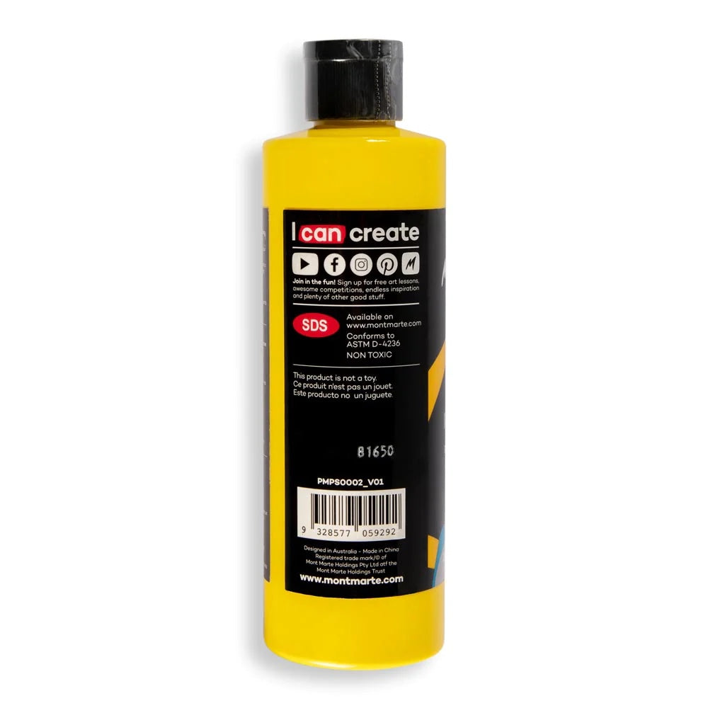 SuperCell Pouring Paint Premium 240ml (8.1 US fl.oz) - Bright Yellow