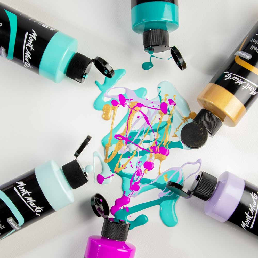 SuperCell Pouring Paint Premium 240ml (8.1 US fl.oz) - Fuchsia