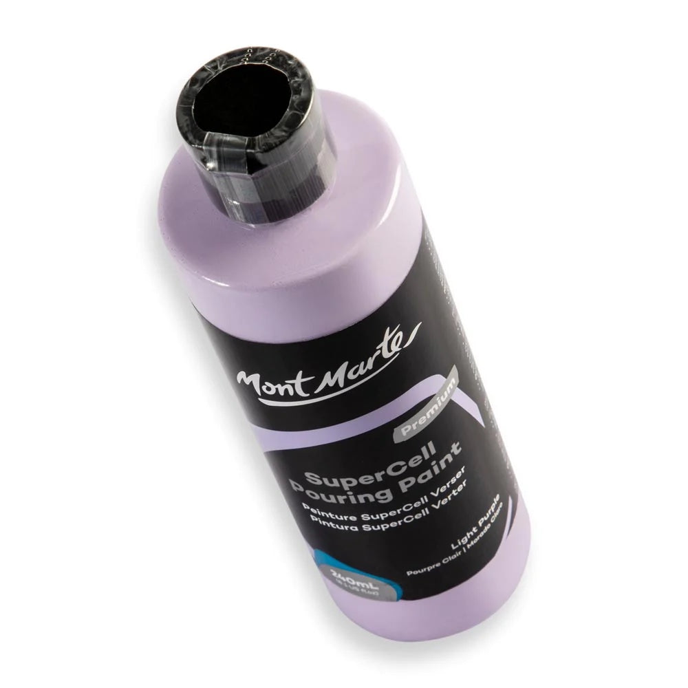 SuperCell Pouring Paint Premium 240ml (8.1 US fl.oz) - Light Purple