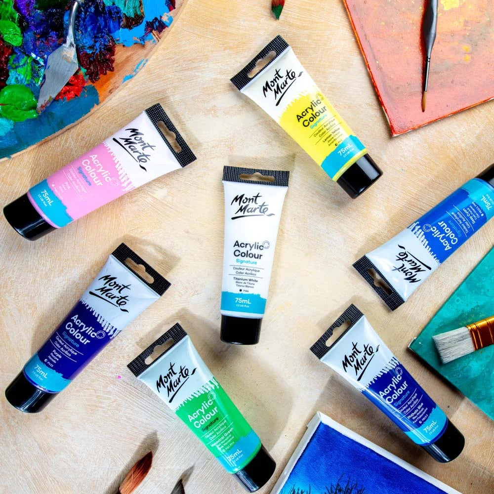 Acrylic Colour Paint Signature 75ml (2.5 US fl.oz) Tube - Titanium White