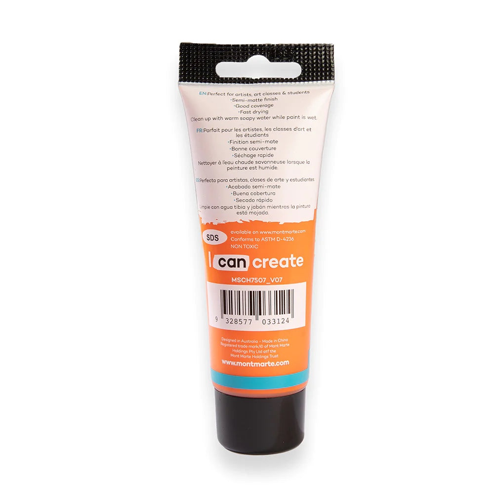 Acrylic Colour Paint Signature 75ml (2.5 US fl.oz) Tube - Orange