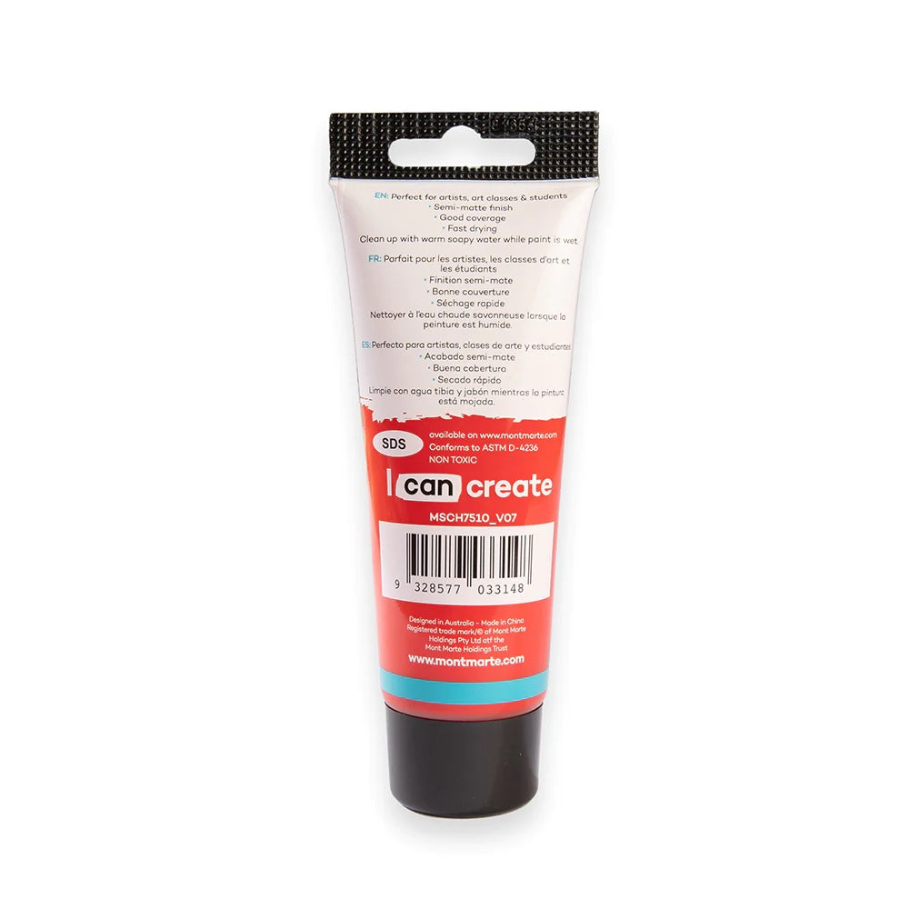 Acrylic Colour Paint Signature 75ml (2.5 US fl.oz) Tube - Brilliant Red