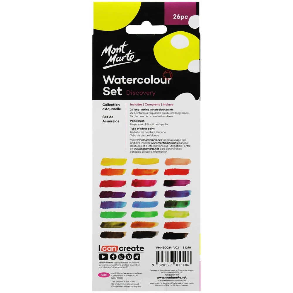 Watercolour Painting Set Discovery 26pc