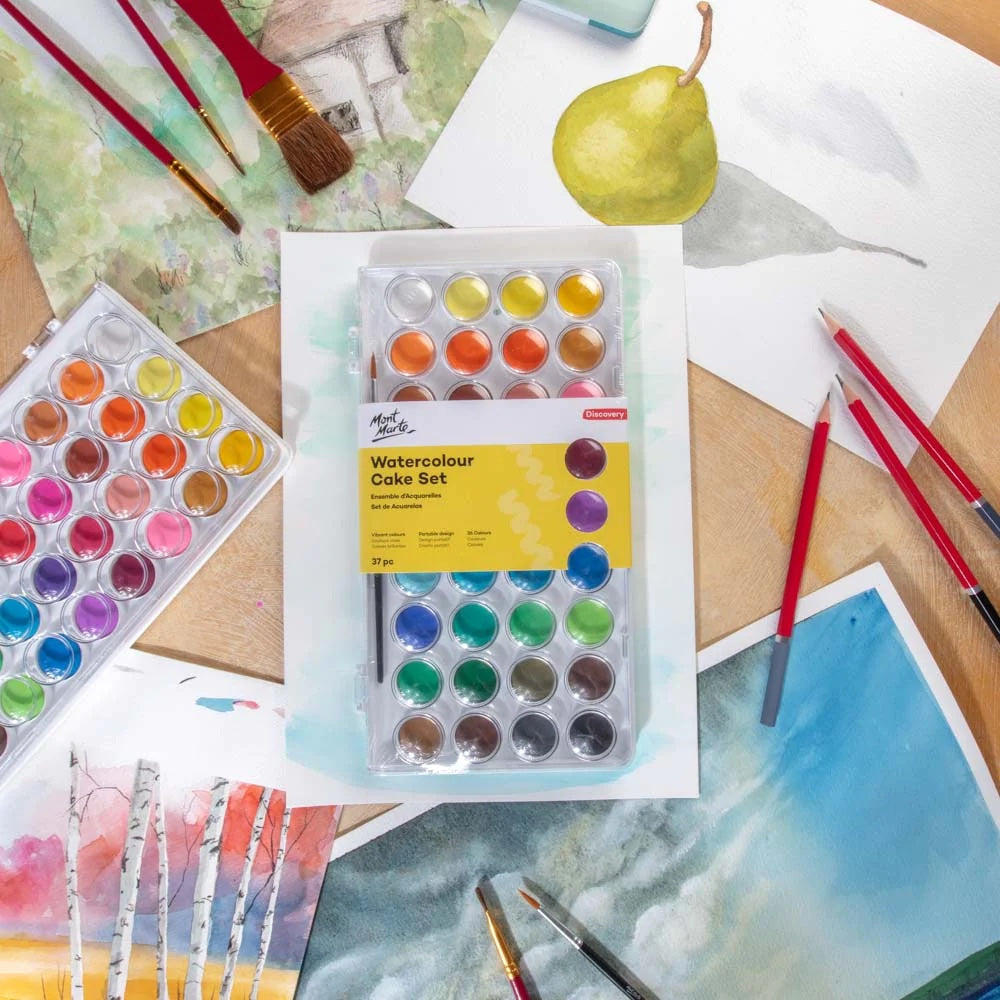 Watercolour Cake Set Discovery 37pc