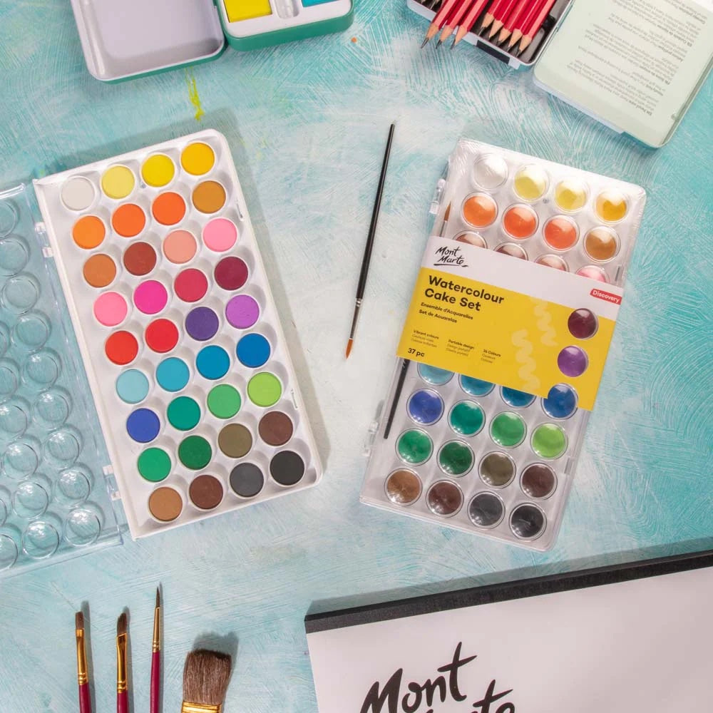 Watercolour Cake Set Discovery 37pc
