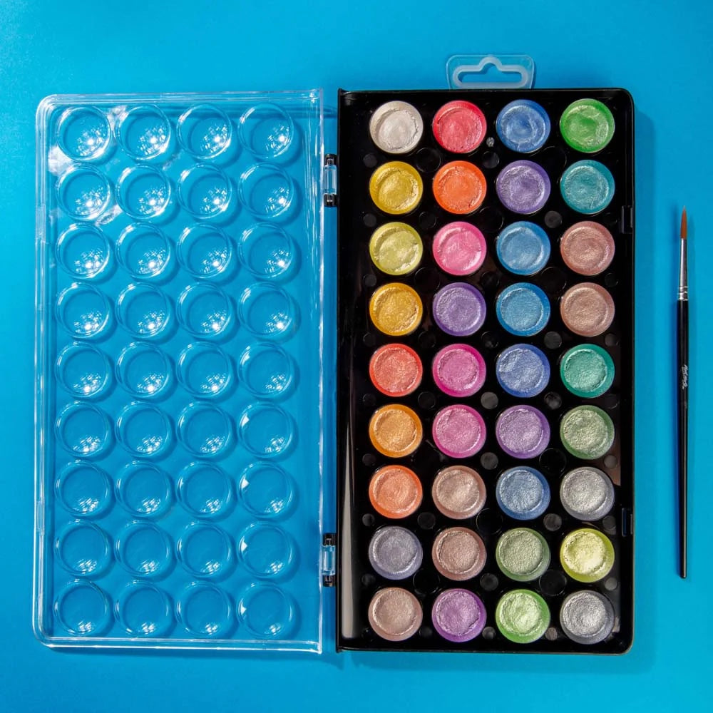 Metallic Watercolour Cake Set Signature 37pc