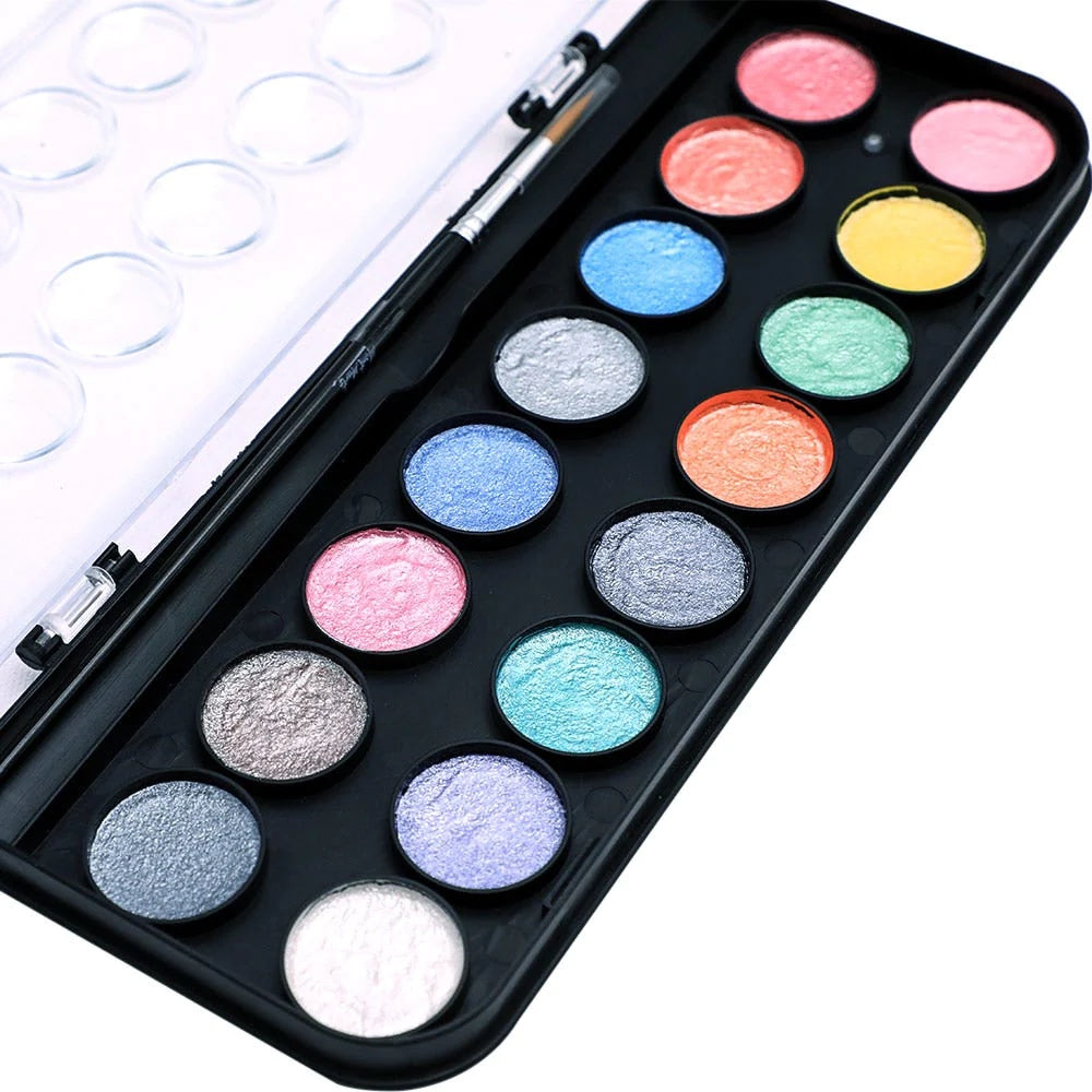 Metallic Watercolour Cake Set Signature 17pc