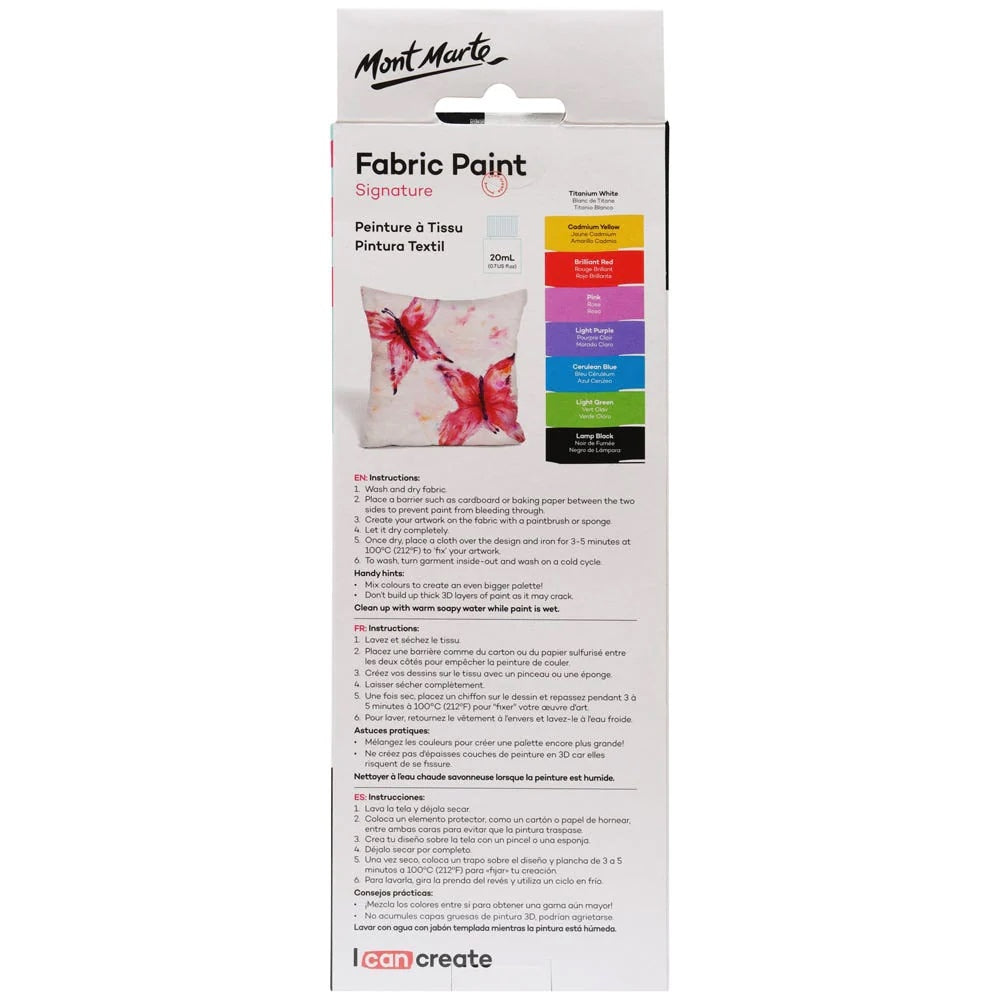 Fabric Paint Set Signature 8pc x 20ml (0.7 US fl.oz)