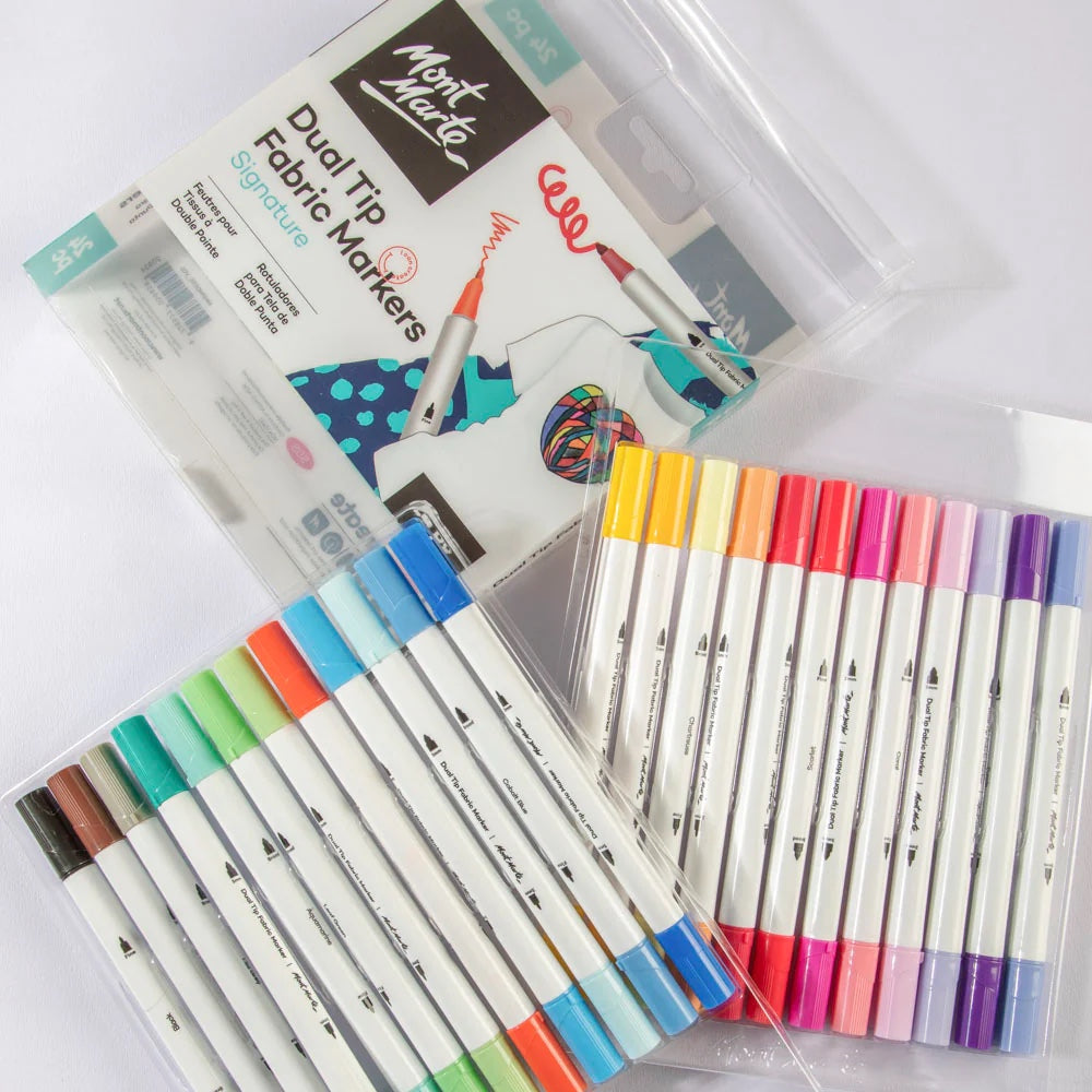 Dual Tip Fabric Markers Signature 24pc