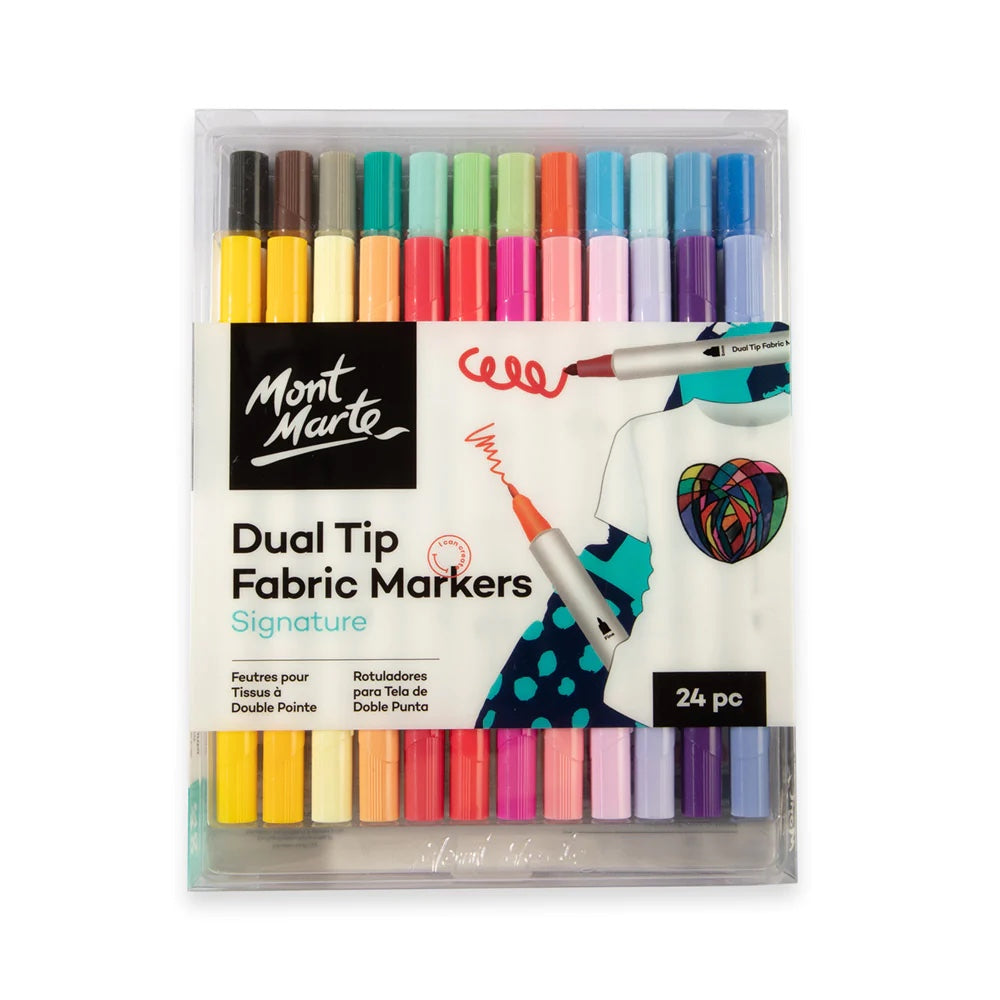 Dual Tip Fabric Markers Signature 24pc