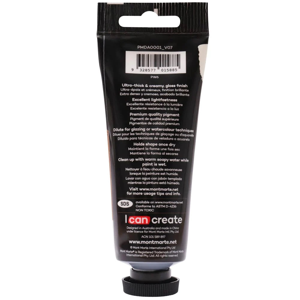 Dimension Acrylic Premium 75ml (2.5 US fl.oz) Tube - Titanium White