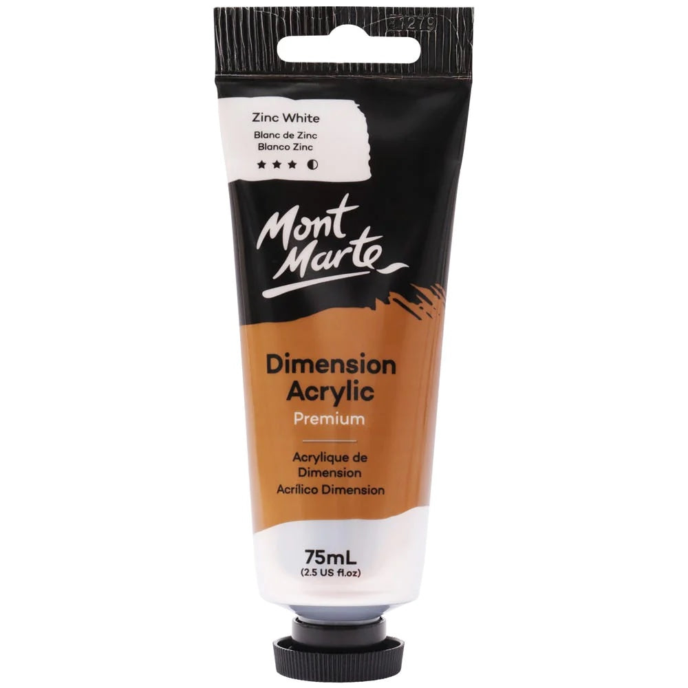 Dimension Acrylic Premium 75ml (2.5 US fl.oz) Tube - Zinc White